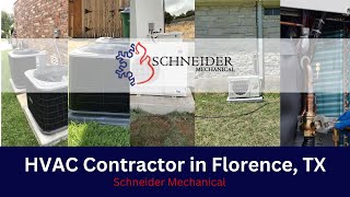 HVAC Contractor in Florence TX  Schneider Mechanical [upl. by Amora]