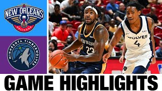 New Orleans Pelicans vs Minnesota Timberwolves FULL GAME Highlights  2024 NBA Summer League [upl. by Hax429]