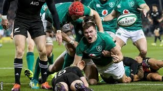 Jacob Stockdale Try vs All Blacks 2018 [upl. by Nadab]