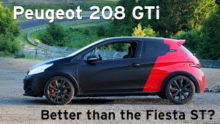 208 GTi by Peugeot Sport  Road Nürburgring amp Autobahn Review  Everyday Driver Europe [upl. by Aivekal]