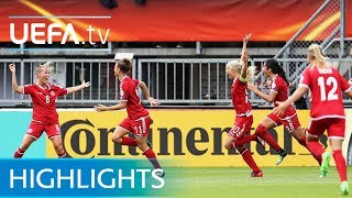 Womens EURO highlights Denmark shock Germany [upl. by Okramed]