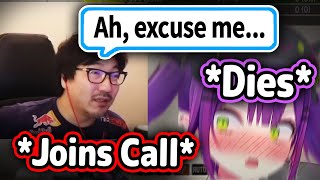 Daigo Umehara Joins Towas Discord Call At The Worst Time and Makes Her Embarrassed Cutely【Hololive】 [upl. by Akitahs]