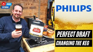 Perfect Draft Keg  how to change the barrel on a Phillips home beer machine [upl. by Irmine67]