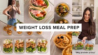 1 hour weight loss meal prep  96g protein per day  super easy pt 3 [upl. by Broida]