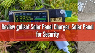 Review gulisot Solar Panel Charger Solar Panel for Security Camera6W USB Solar Panel with Micro US [upl. by Ayin893]