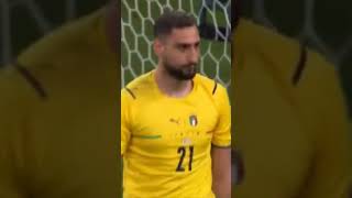 Donnarumma cold walk 🥶🥶 short euro2020 final italyvsengland saka donnarumma penalty [upl. by Sicard]