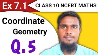 Coordinate geometry class 10  Ex71 q5  Chapter 7 ncert math mhkclasses [upl. by Sells]