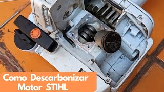 Descarbonização e Limpeza do Motor da Roçadeira Stihl Fs160 Fs220 [upl. by Euqinoj]