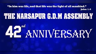 The Narsapur GDM Assembly Sunday Worship Live on 08122024 [upl. by Solrak410]