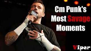 When CM Punk Destroying WWE Wrestlers On The Mic [upl. by Eittik]