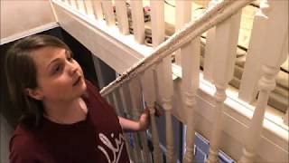 Stripping Gloss from a Staircase Banister  DIY Quarantine Vlog Day 10 [upl. by Ailadi]