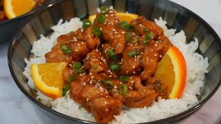 Pollo a la Naranja estilo Chino  Orange Chicken  Receta Fácil [upl. by Llennol]