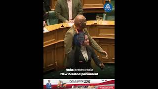 Haka protest rocks New Zealand parliament [upl. by Ardnua]