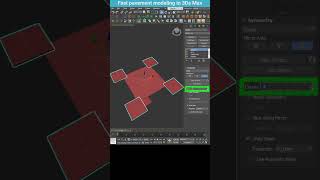 Quickly Creating a Sidewalk with Tactile Paving Tiles in 3ds Max shorts 3dsmax sidewalk [upl. by Luo286]