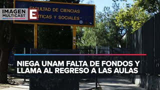 Paro en cinco facultades de la UNAM ante falta de recursos a becas Elisa Acuña [upl. by Higgs]