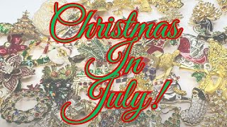 Christmas In July Vintage Jewelry Live Sale Preview  Eisenberg  ART  Weiss  71324 4PM EST [upl. by Ahsuat]