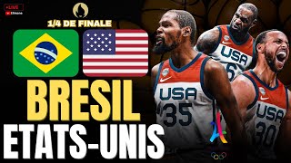 🔴LIVE BRÉSIL  ÉTATSUNIS  14 DE FINALE  BASKETBALL  JEUX OLYMPIQUES PARIS 2024  EN DIRECT [upl. by Mecke]