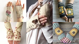 Elegant Crochet fingerless gloves 🧤 patterns for beginners [upl. by Reg]