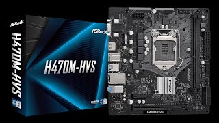 ASROCK H470MHVS Motherboard Unboxing and Overview [upl. by Tressia]