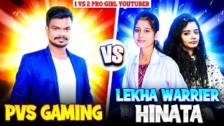 PVS gaming Vs 2 Hater Girls 🤯  Funniest Battle Must Watch 😂 Free Fire India [upl. by Notlrak]