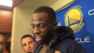 Draymond Green on Dahntay Jones bumping him [upl. by Onilecram]