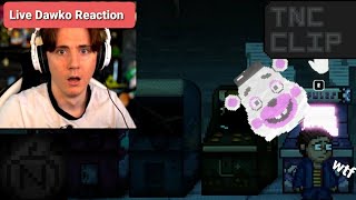 TNC Dawkos reaction to Buff Helpy FNAF  Into the Pit [upl. by Odlaner]