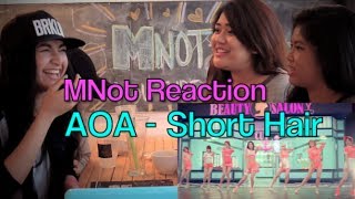 MNot REACTION AOA  Short Hair AIGOO SO PRETTY [upl. by Annerol139]