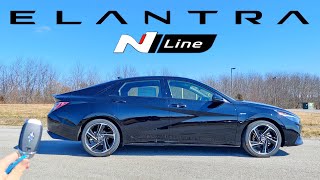 2024 Hyundai Elantra N Line POV Test Drive and Review [upl. by Nanaj608]