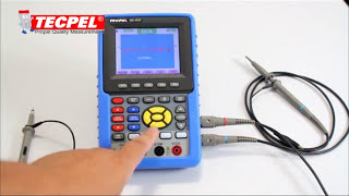 TECPEL Handheld Oscilloscope OS1022 掌上型示波器使用教學與介紹說明影片 [upl. by Gaye]