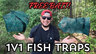 DONT WASTE YOUR MONEY ON LIVE BAIT CATCH YOUR OWN FOR FREE  1V1 FISH TRAP [upl. by Acisset]