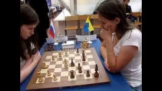 20100915 Pogonina  Muzychuk M World Woman Chess Blitz [upl. by Acissj]