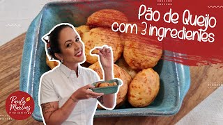 Pão de Queijo com 3 Ingredientes claro SEM GLÚTEN [upl. by Noel]