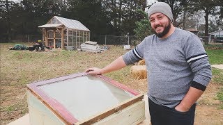 Building a Mini Greenhouse Coldframe Style  Repurposed Projects  Roots and Refuge Farm [upl. by Etterb74]