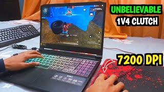 8GB Ram 1v4 FreeFire Laptop 💻 Gameplay  Laptop FreeFire Gameplay  Acer Nitro 5 FreeFire [upl. by Hsirap]