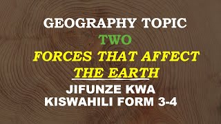 Forces that affect the earth In swahili l Geography PHYSICAL GEOGRAPHY [upl. by Adnilem518]