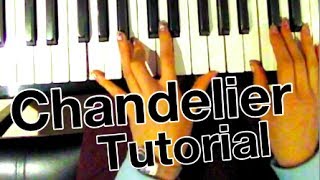 How to play Chandelier  Sia Piano Tutorial [upl. by Eirelam]