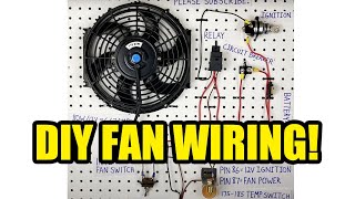 How To Wire An Electric Radiator Fan Relay Temp Sensor AND Switch  WiringRescue [upl. by Yreme211]