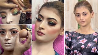 Step by step Kashee’s Inspired Makeup Tutorial  Ouj Beauty Parlour [upl. by Alimrahs754]