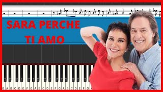 Ricchi e Poveri  Sarà perché ti amo Será por qué te amo  Piano Tutorial  Midi [upl. by Oirobil]