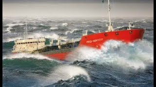 MEGA STORMY WEATHER 💦 Large Ships Various Types Walking Massive Waves In Storm 💦 Ships Launch [upl. by Alexa4]