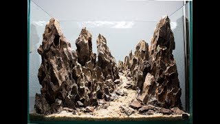 Hardscape Aquarium Mountain Aquascape 36L [upl. by Akcemat]