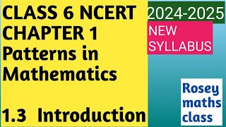 Class 6 Chapter 1 Patterns in Mathematics13 Visualising Number Sequences Introduction mathsncert [upl. by Pearson898]