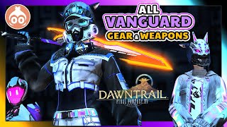 FFXIV  All New Vanguard Sets amp Weapons  DAWNTRAIL [upl. by Scottie182]