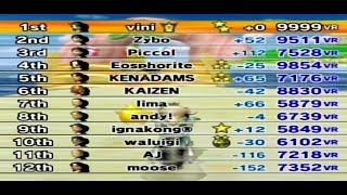 mario kart wii wiimmfi wordwide races 90 [upl. by Aihtnyc838]