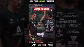 🎾 ¿Cómo jugar al medio para desequilibrar a tu rival 🔥 puntosdepadel [upl. by Lehsreh]