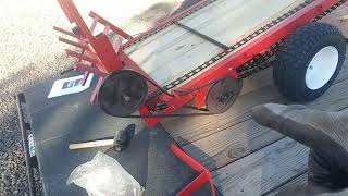 How to Assemble and Test a Small 25Bushel Ground Driven Tow Behind Manure Spreader [upl. by Rosanne]