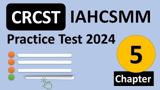 IAHCSMM CRCST Practice Test  Chapter 5 [upl. by Atekram]