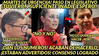 MARTES DE URGEENCIA ACABA DE PASAR EN LEGISLATIVO FUE SUFICIENTE CONSENSO ADIOS DAN LOS NUMEROS [upl. by Yendahc217]