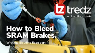 How to Bleed SRAM Brakes with the Bleeding Edge port  Tredz  Online Bike Experts [upl. by Aicnatsnoc]