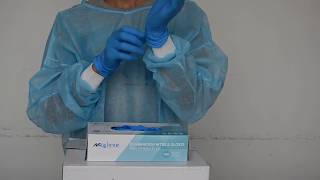 blue nitrile gloves [upl. by Plate]